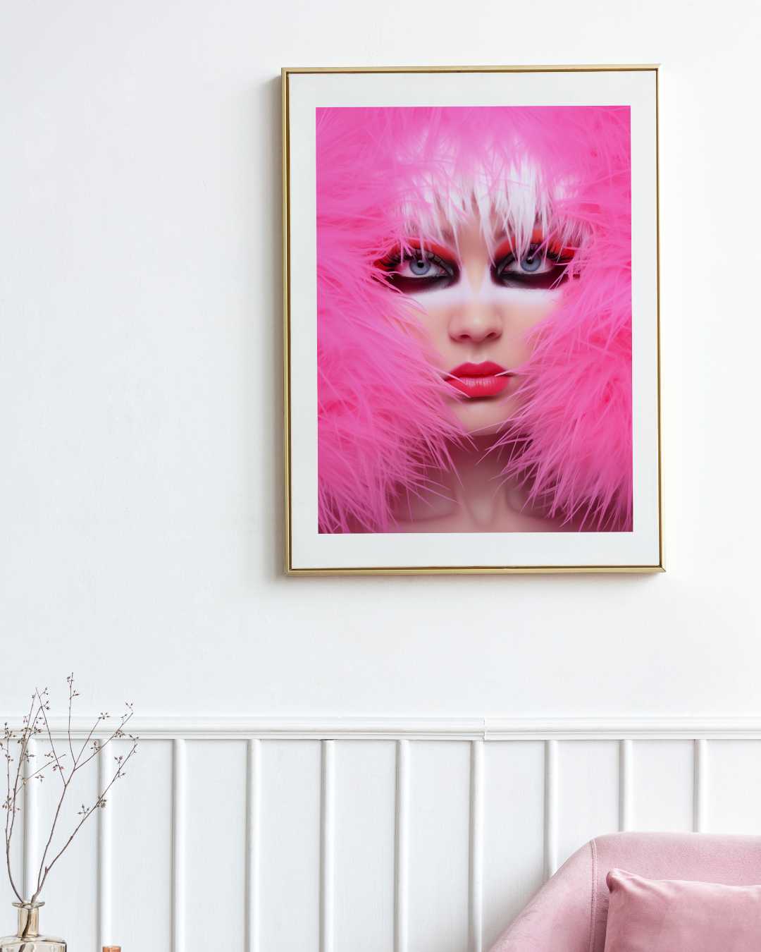 Affiche La Diva Rose Fauve