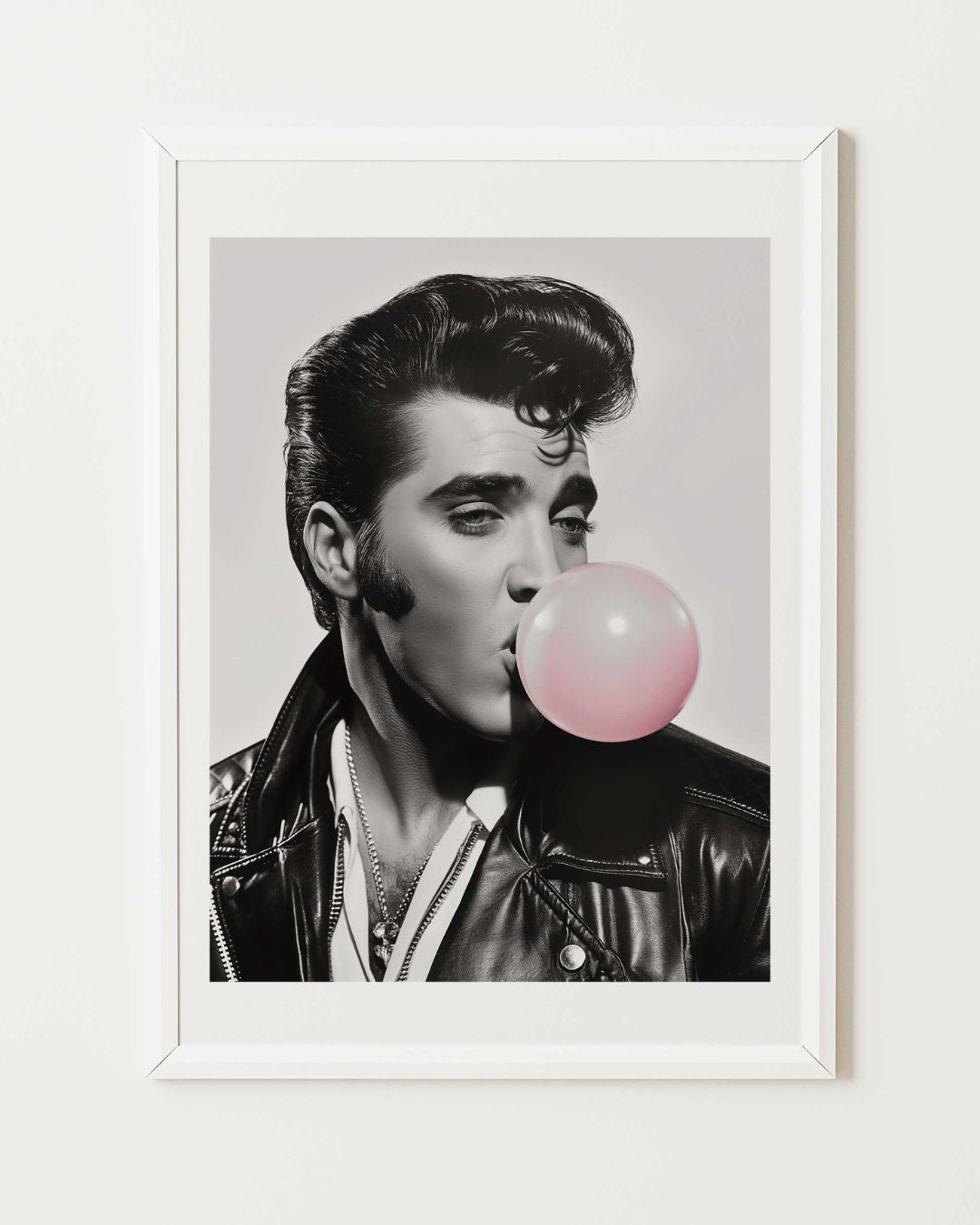 Elvis Bubbles Poster