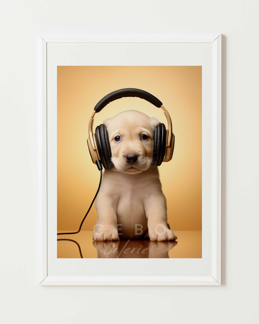 Labrador Rhythm Poster