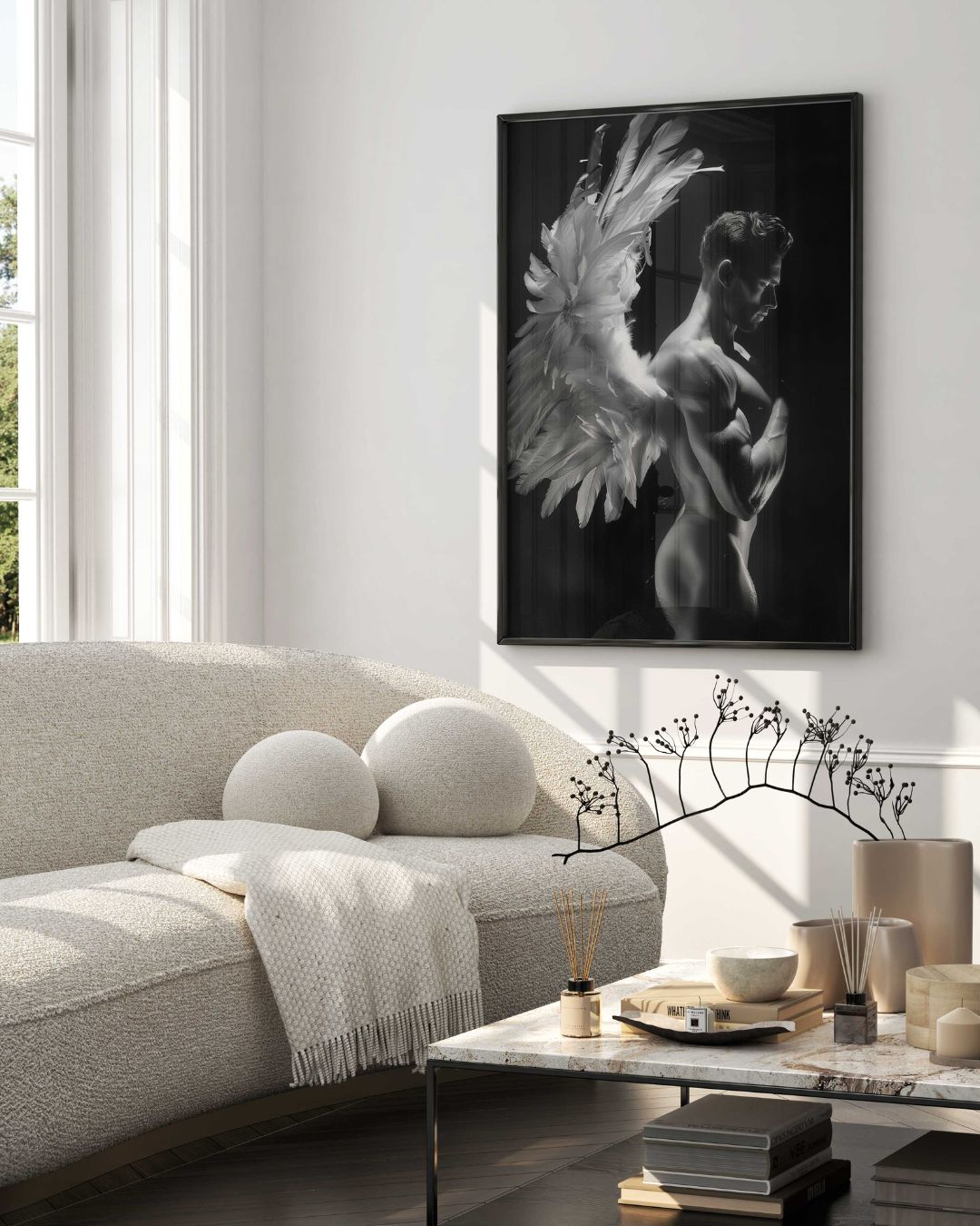 Angelic Elegance Poster