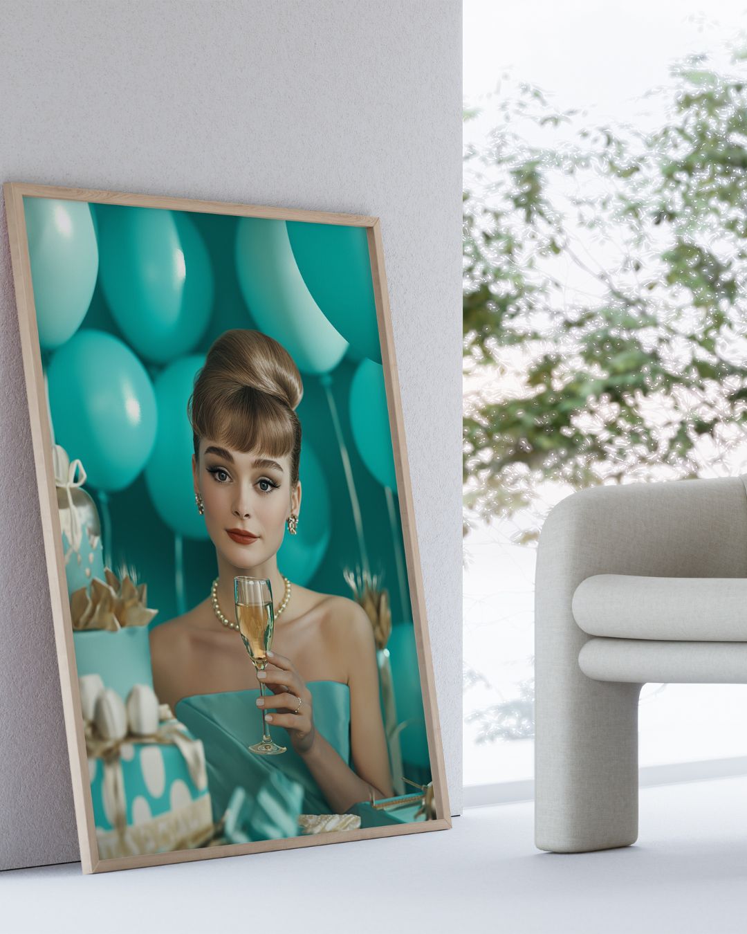 Blue Elegance Poster