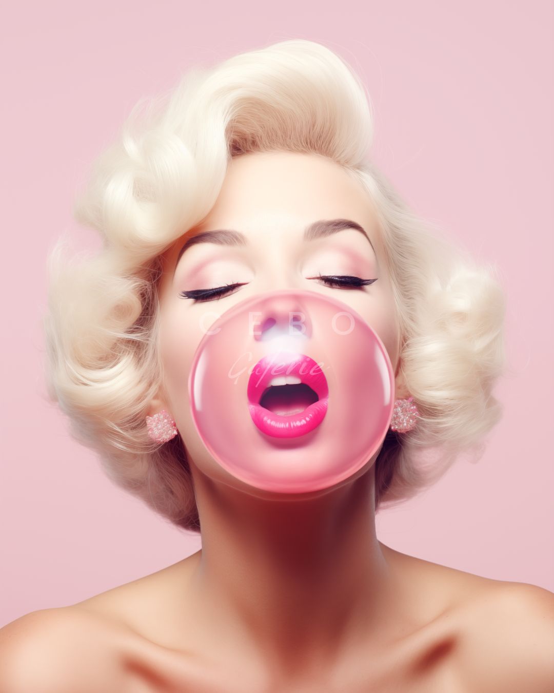 Marilyn Bubbles Poster