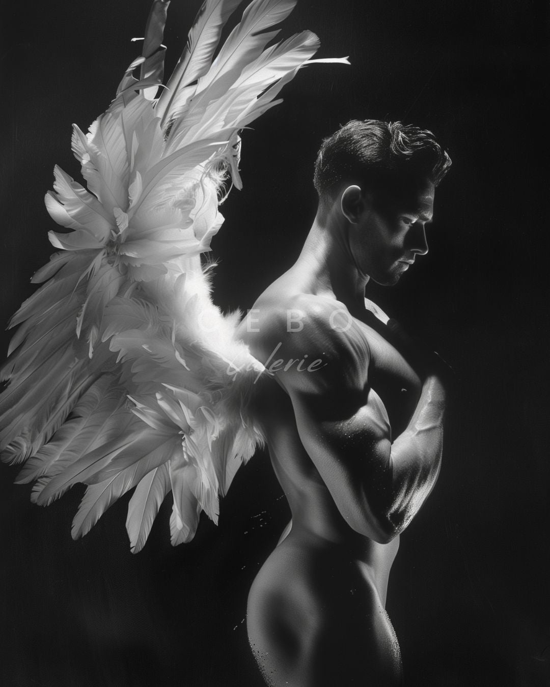 Angelic Elegance Poster