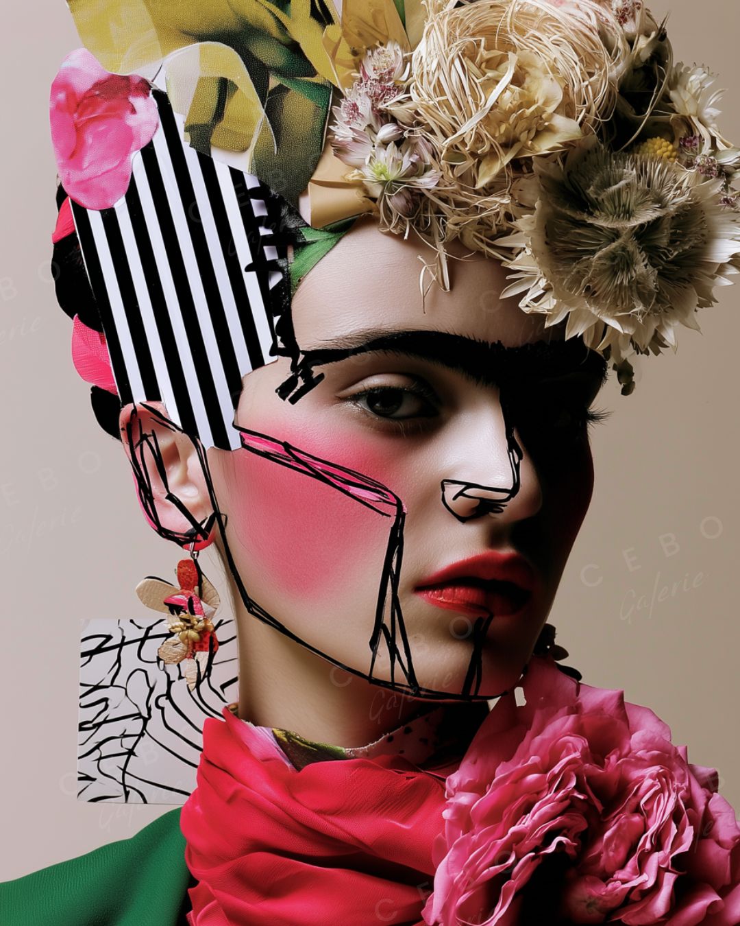 Affiche Abstraite Frida