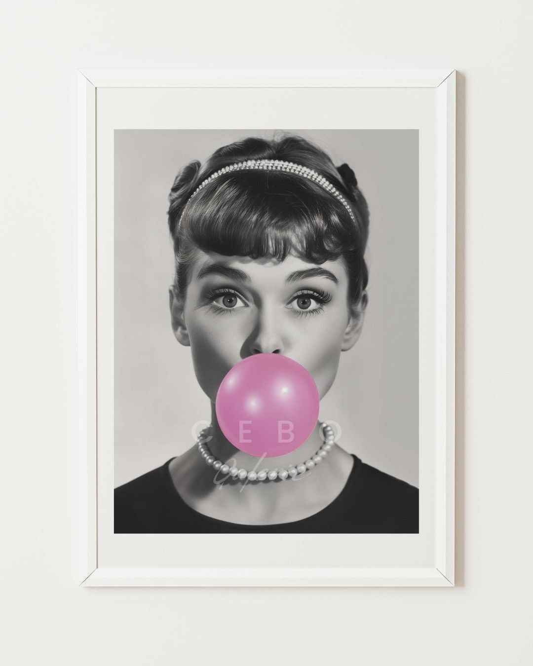 Audrey's Bubbles Poster