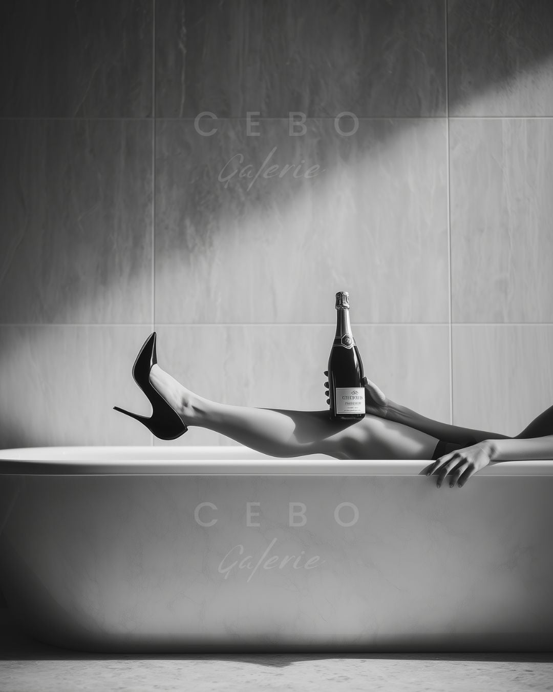 Champagne & Heels Poster