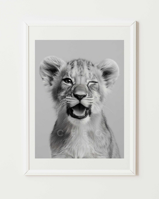 Feline Wink Poster