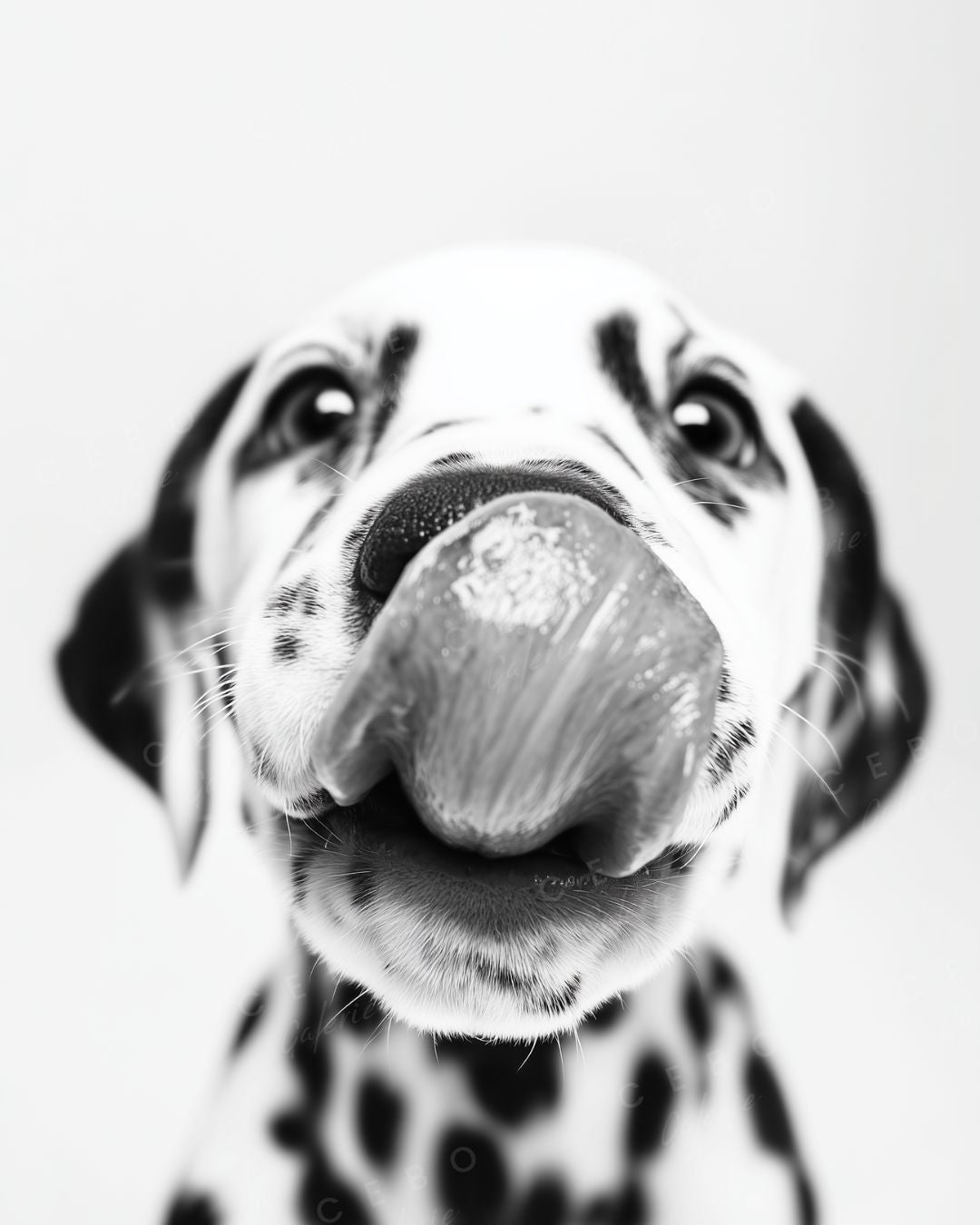 Dalmatian Kiss Poster