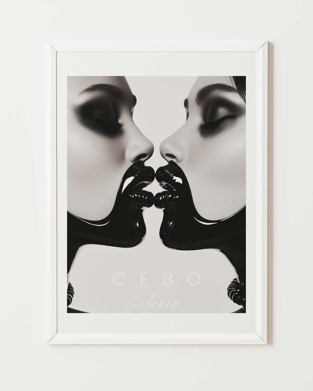 Contrasting Hug Poster