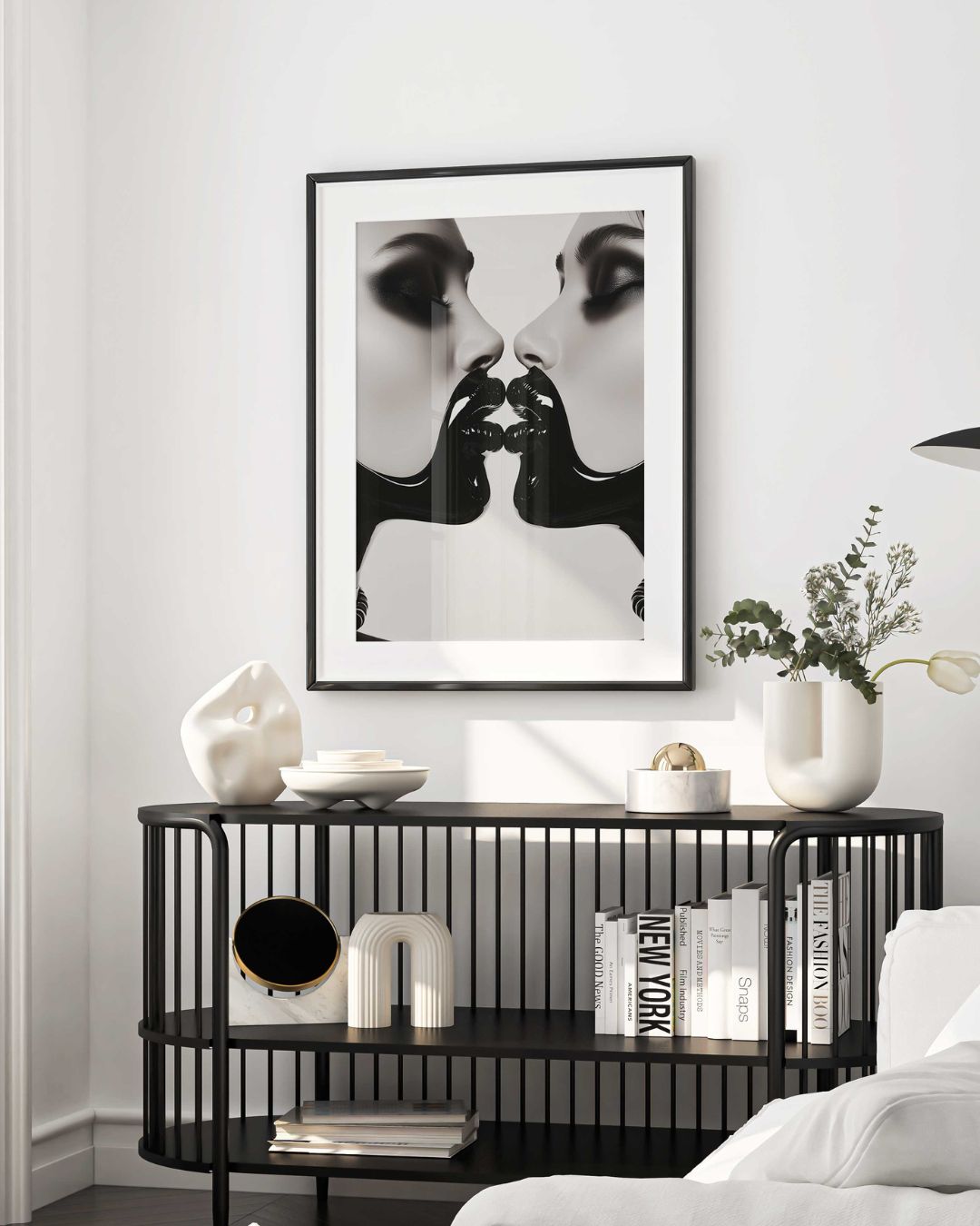 Contrasting Hug Poster