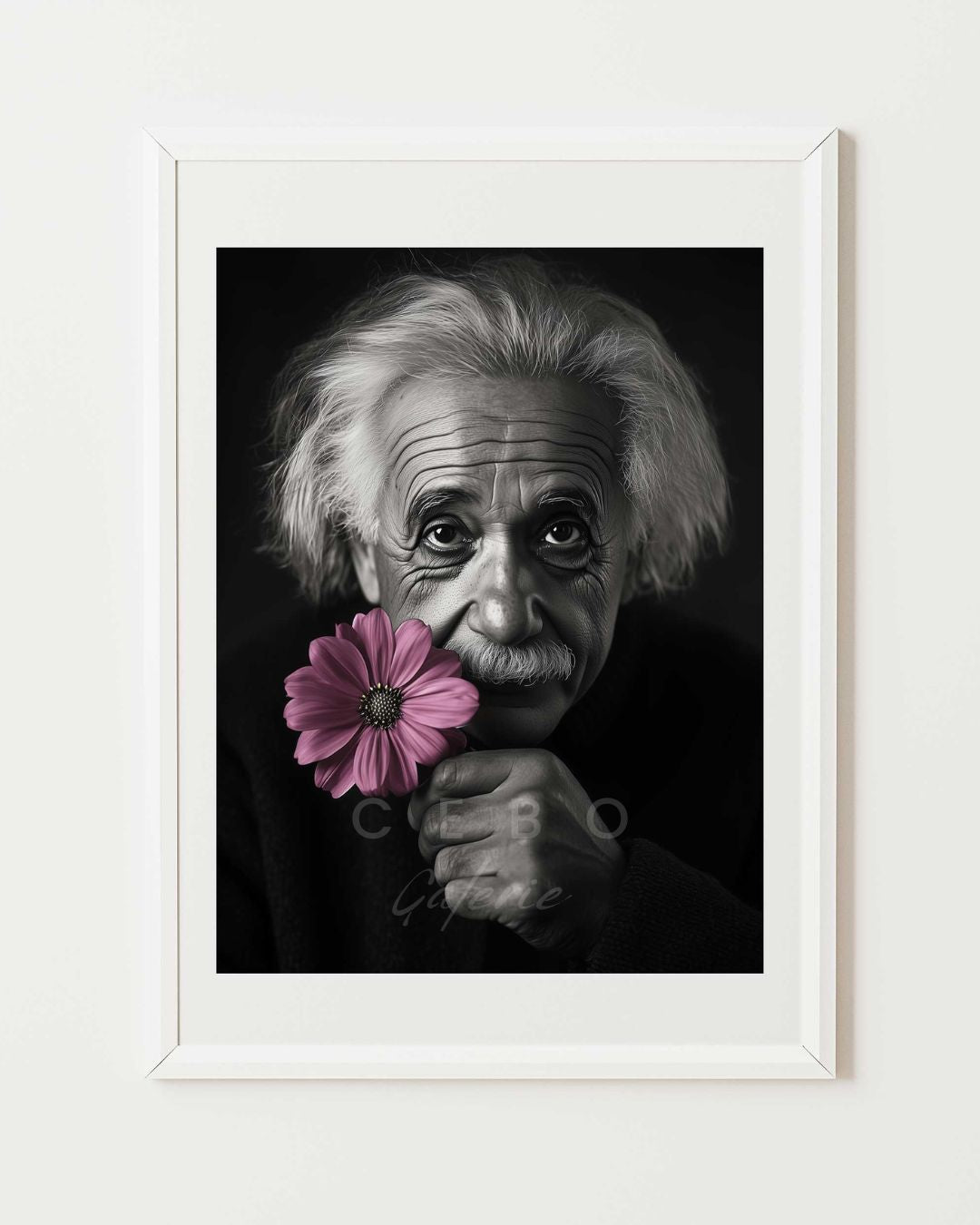 Einstein Flower Poster
