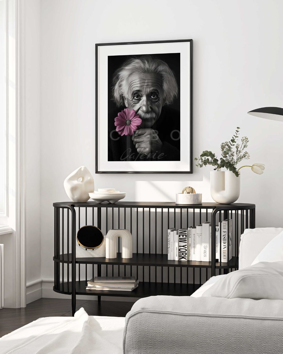 Einstein Flower Poster