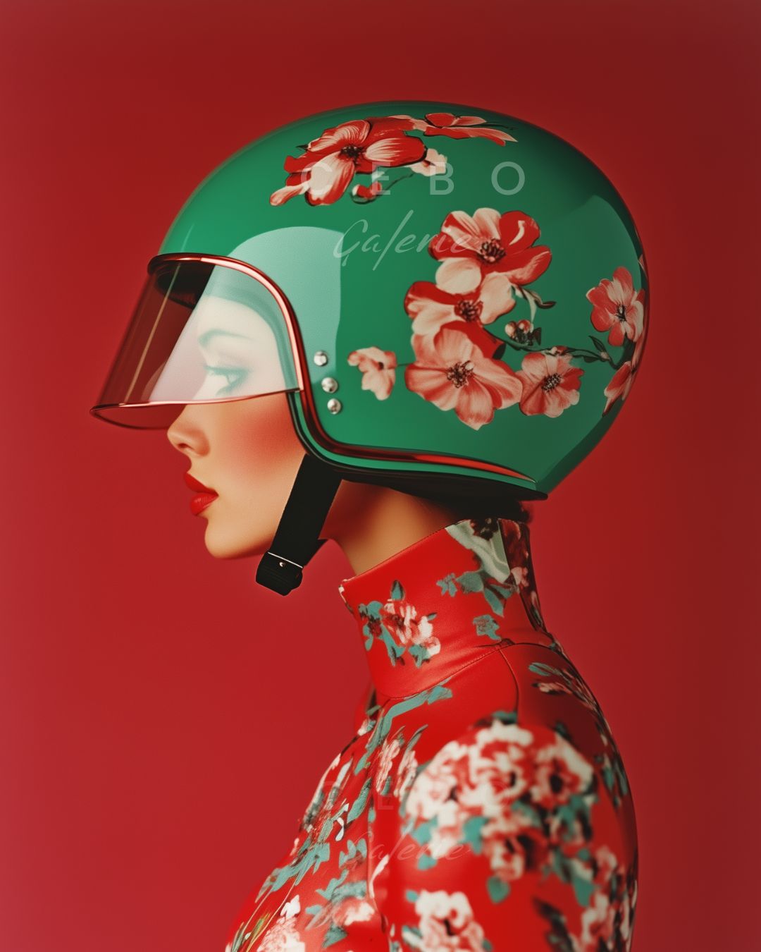 Affiche Floral Rider