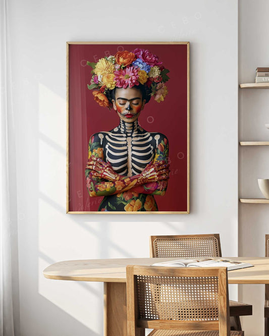 Affiche Frida de Flores