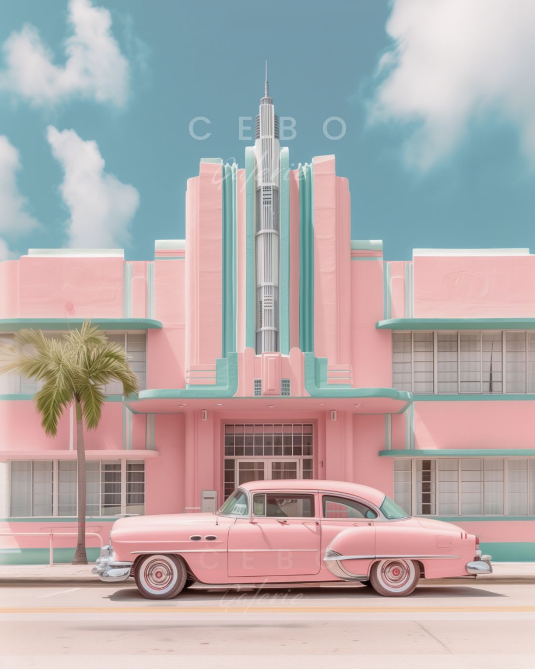 Affiche Miami Vintage