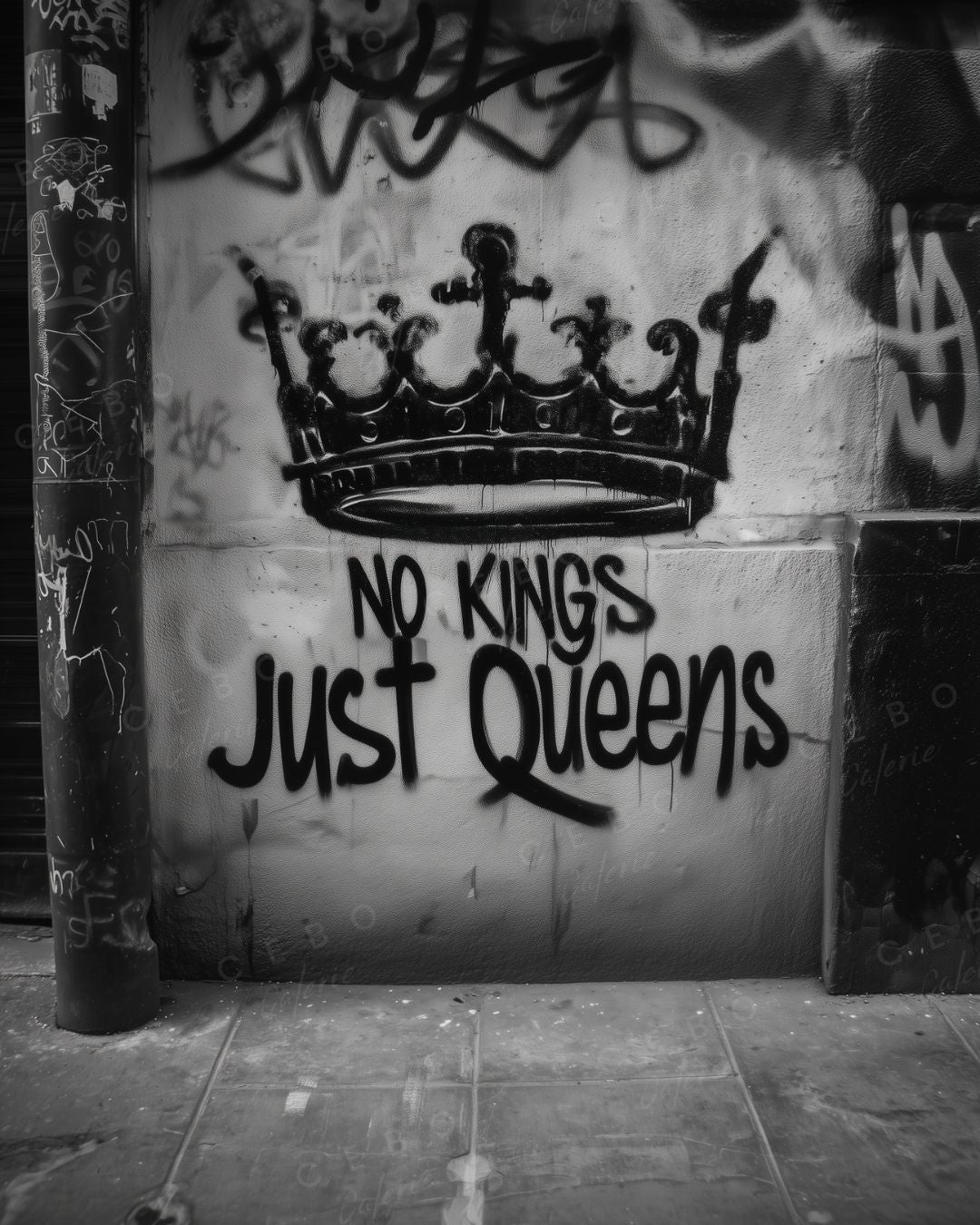 No Kings Just Queens Poster