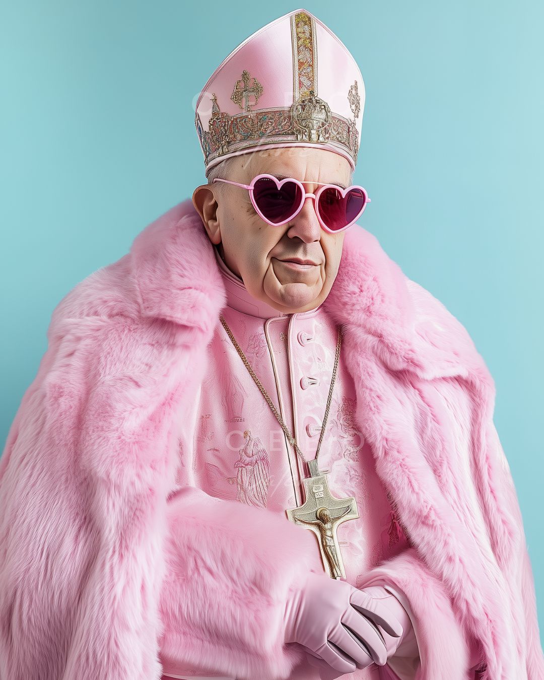 Affiche Pink Pope