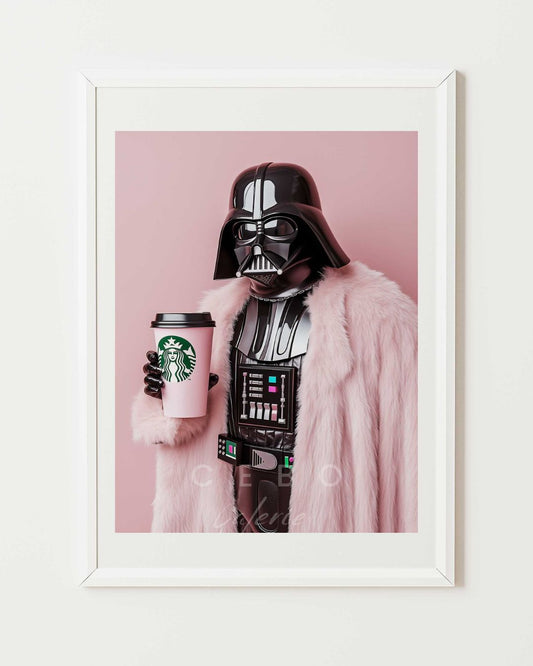 Pink Vader Poster