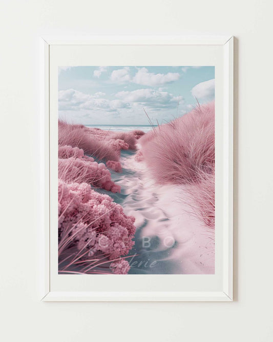 Pink Beach Poster