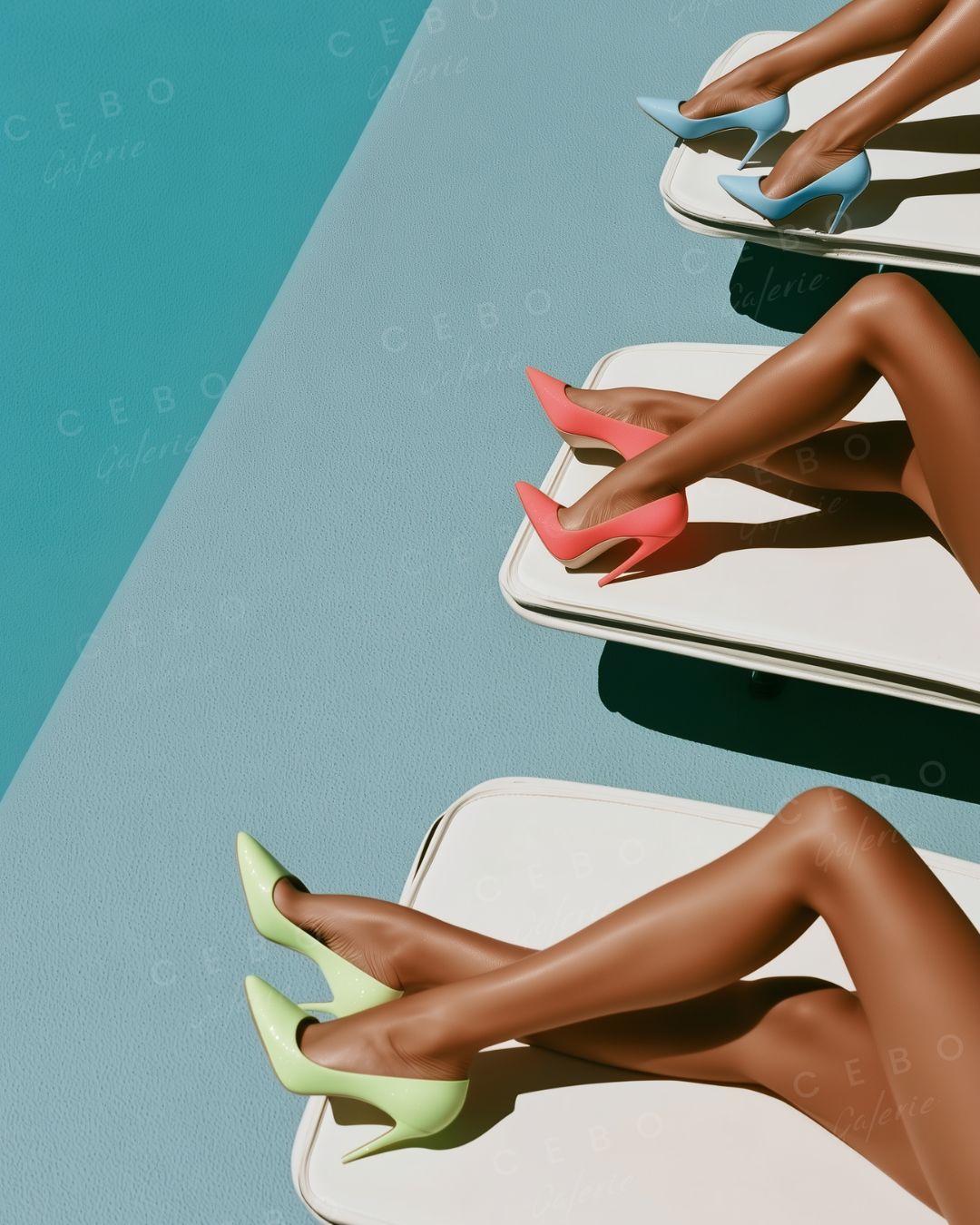 Kunstdruck „Poolside“