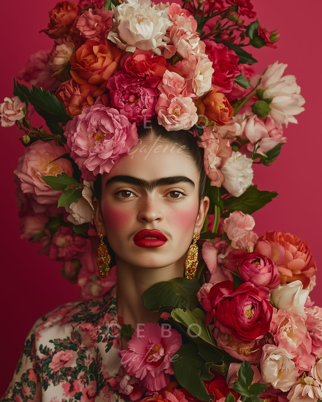 Purple Frida Poster
