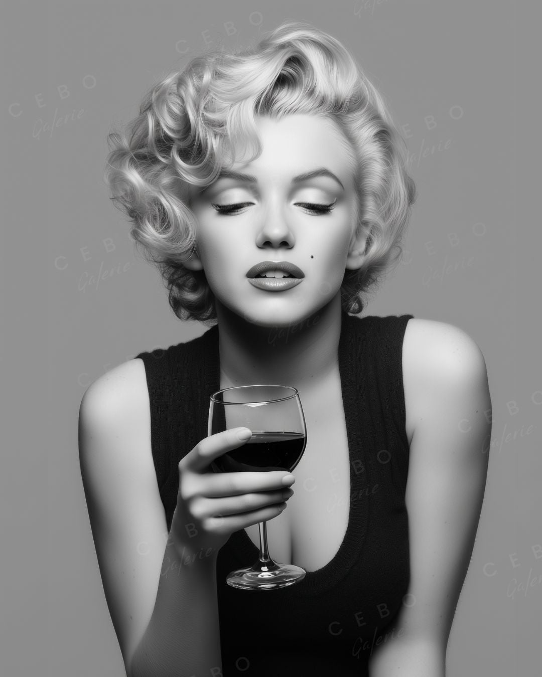 Kunstdruck „Wine and Marilyn“
