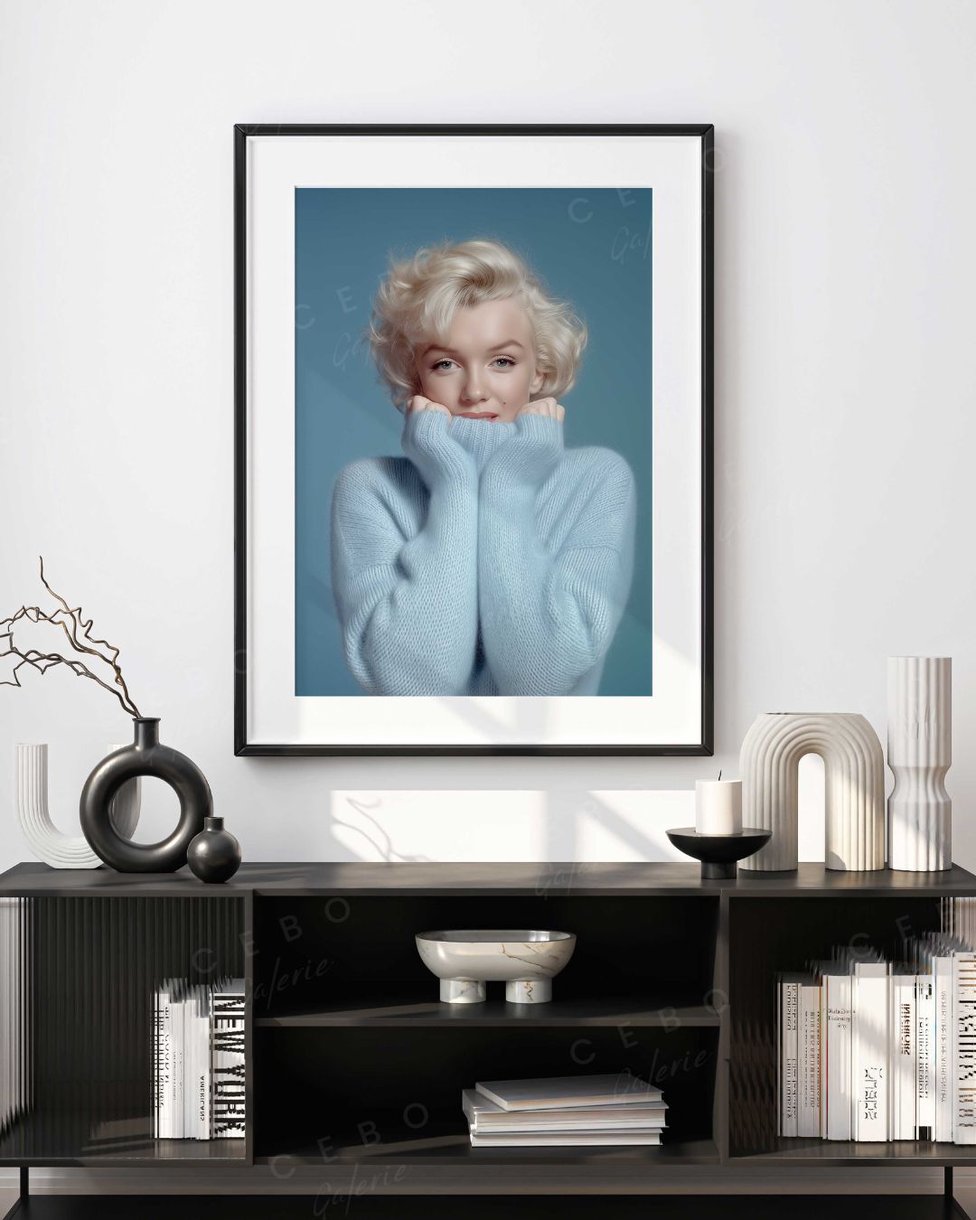 Marilyn Blue Frame