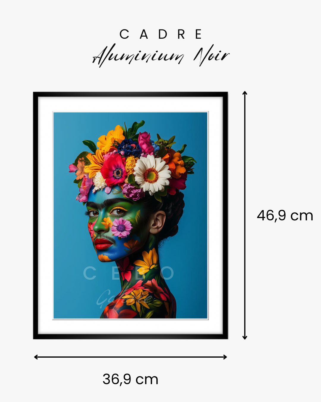Frida in Flowers Frame