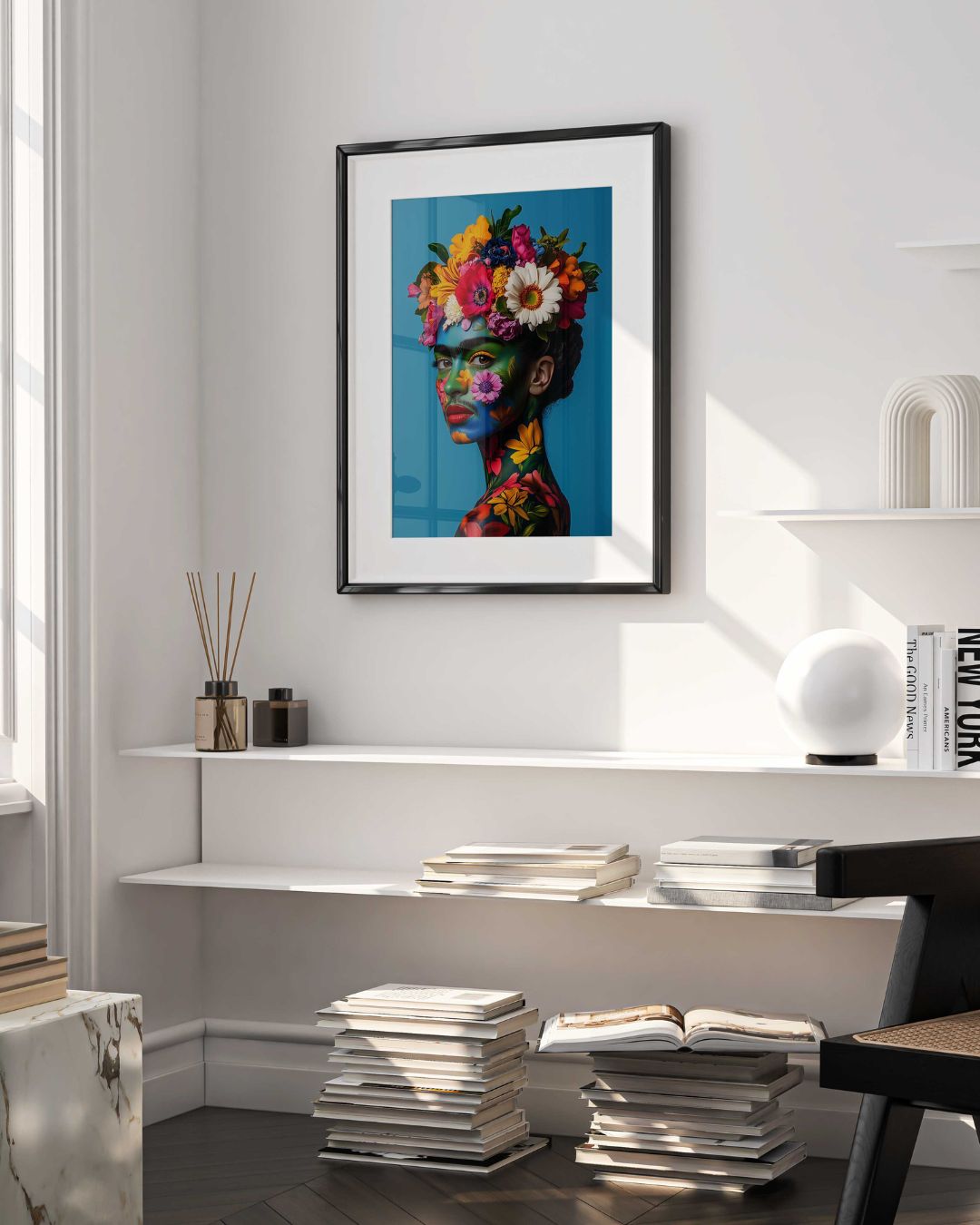 Frida in Flowers Frame