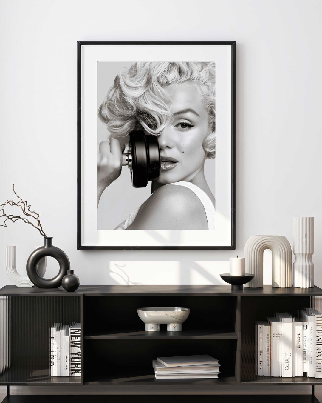 Gerahmter Kunstdruck „Strong Marilyn“