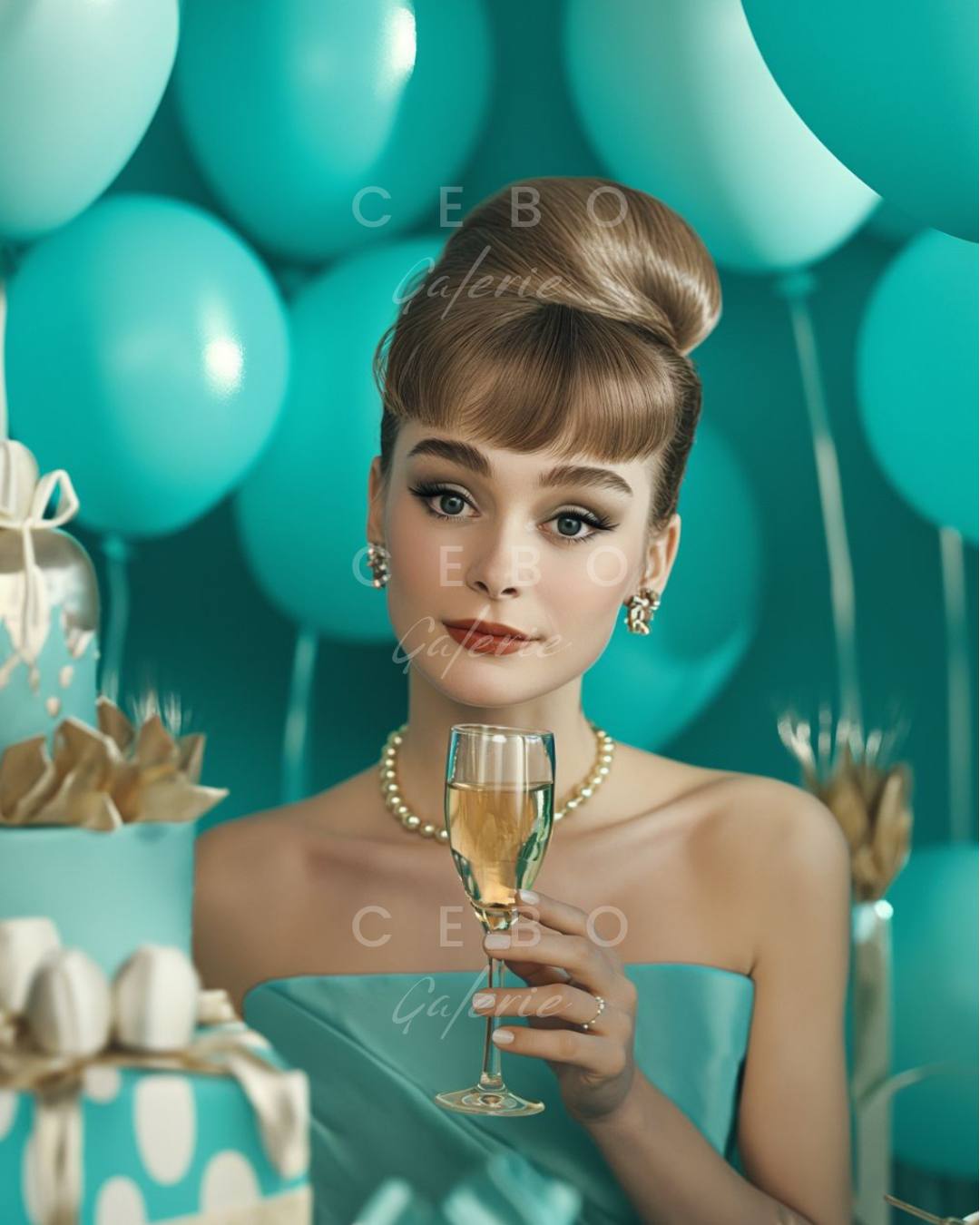 Blue Elegance Poster