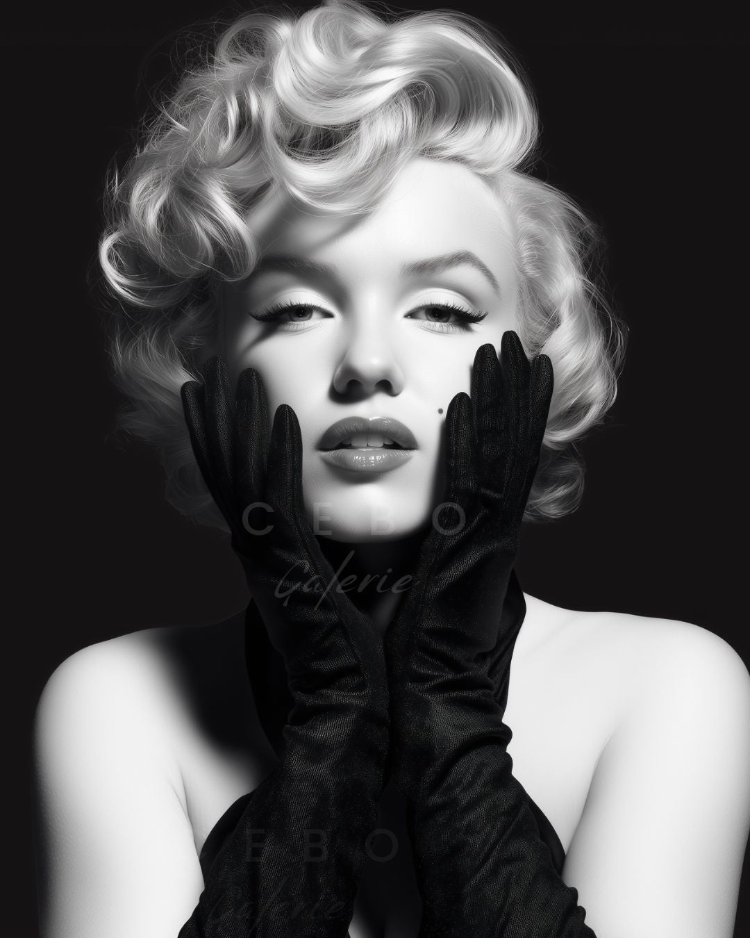 Glamour Marilyn Painting - Unique Copy
