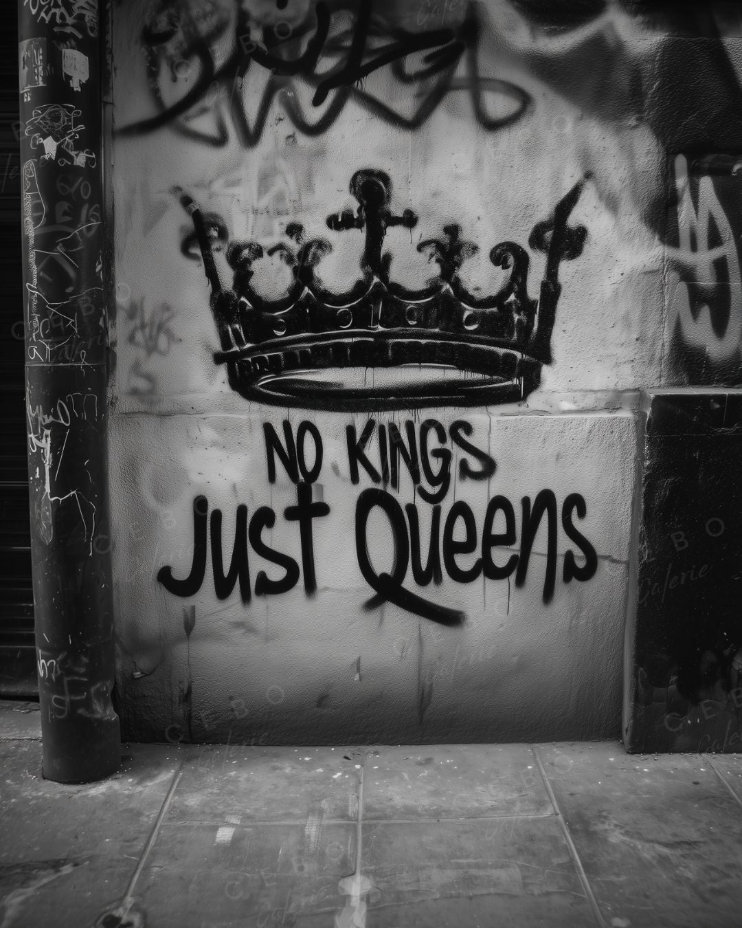 No Kings Just Queens Painting - Unique Copy