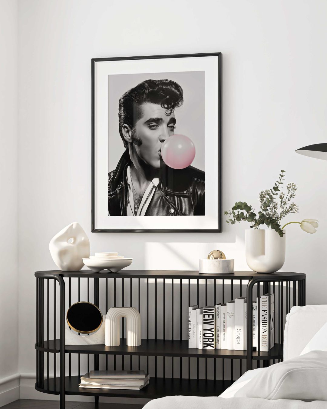 Elvis Bubbles Poster