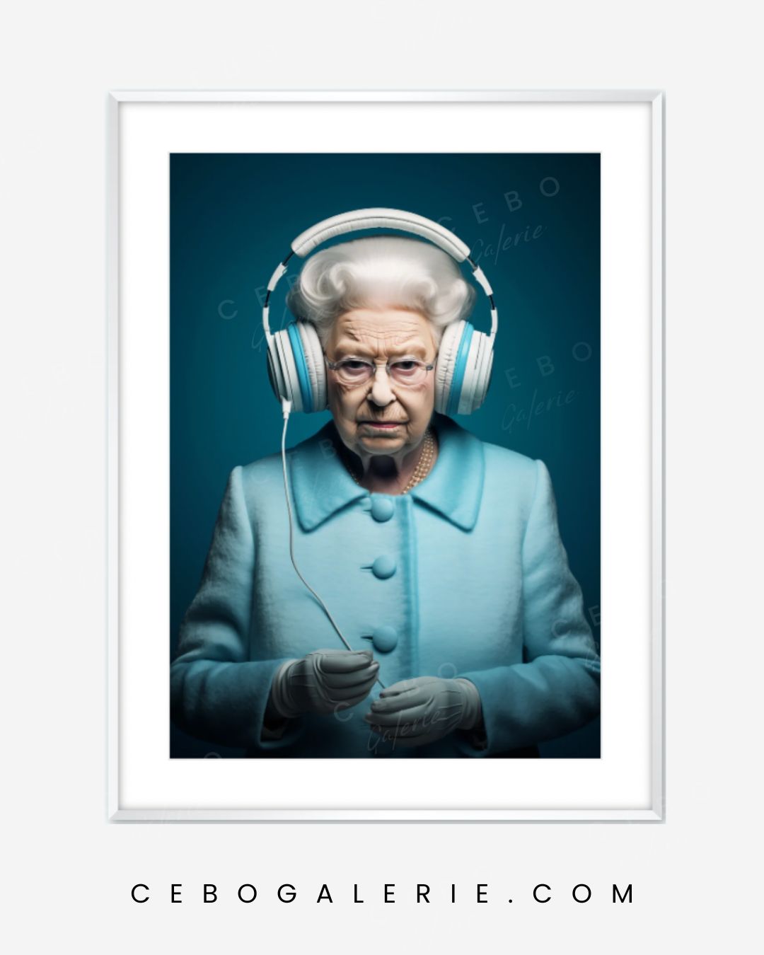 Cadre Hommage to the Queen
