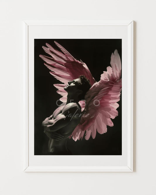 Pink Angel Poster