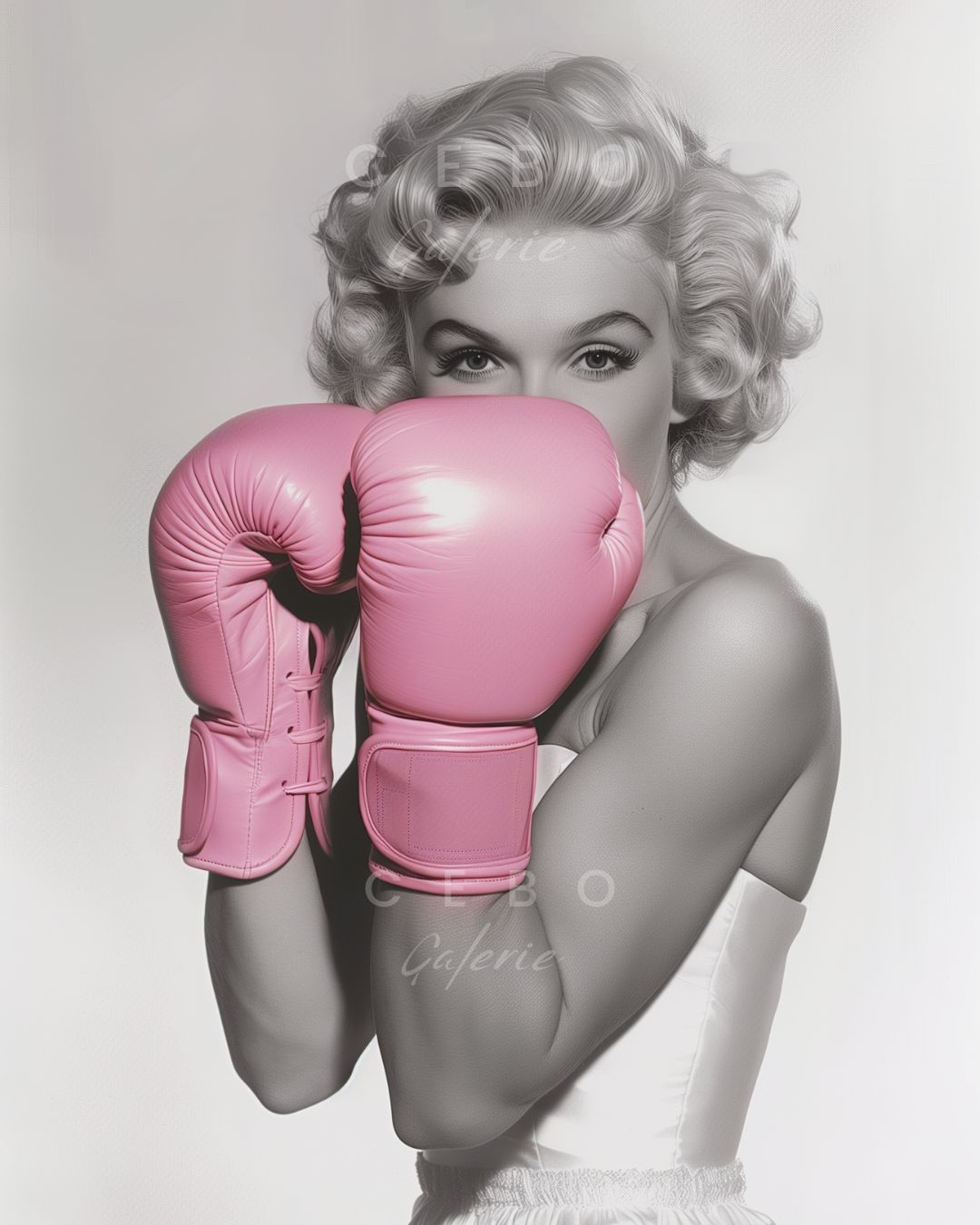 Affiche d'Art I Combat de Marilyn I Edition Limitée – CEBO Galerie