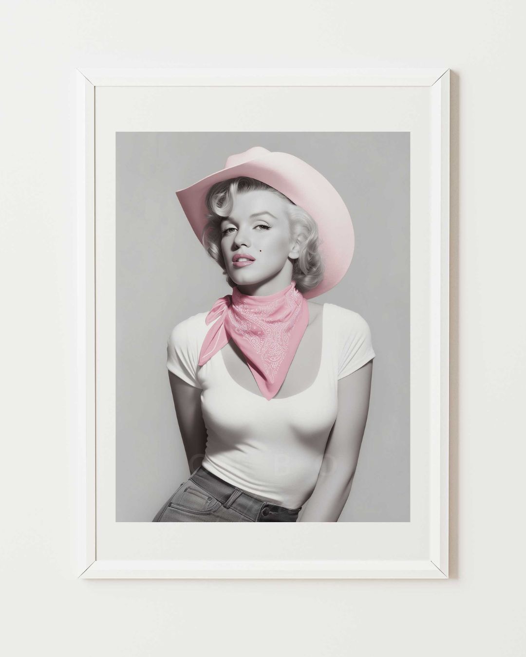 Affiche Cowgirl Marilyn