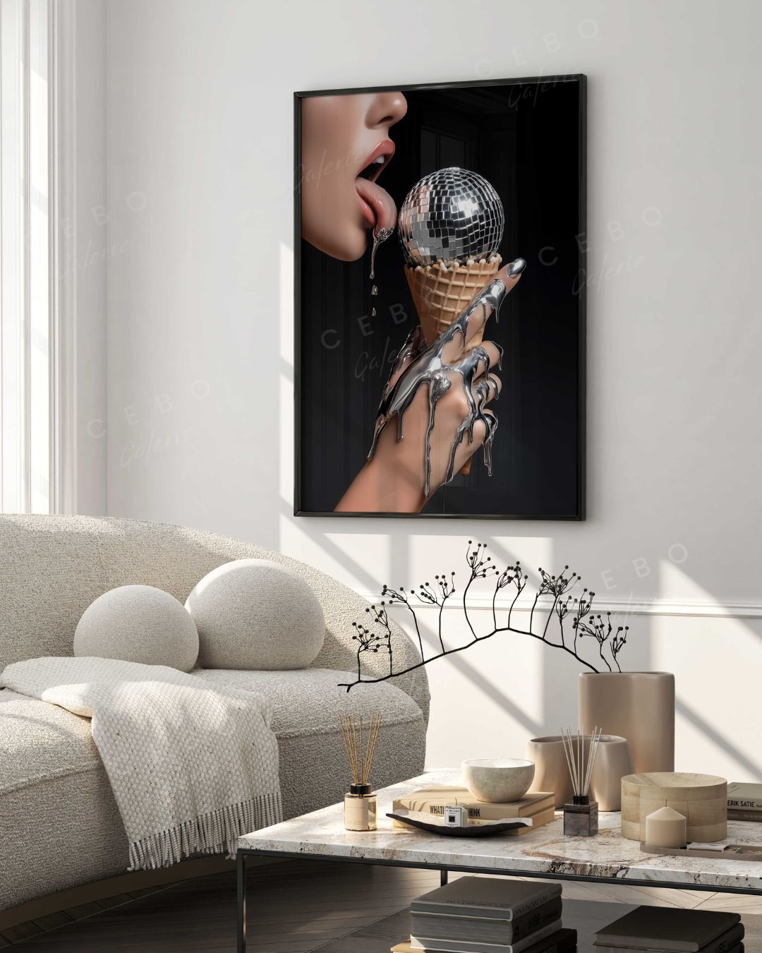 Affiche Désir Chromé