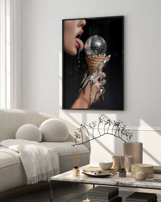 Affiche Désir Chromé