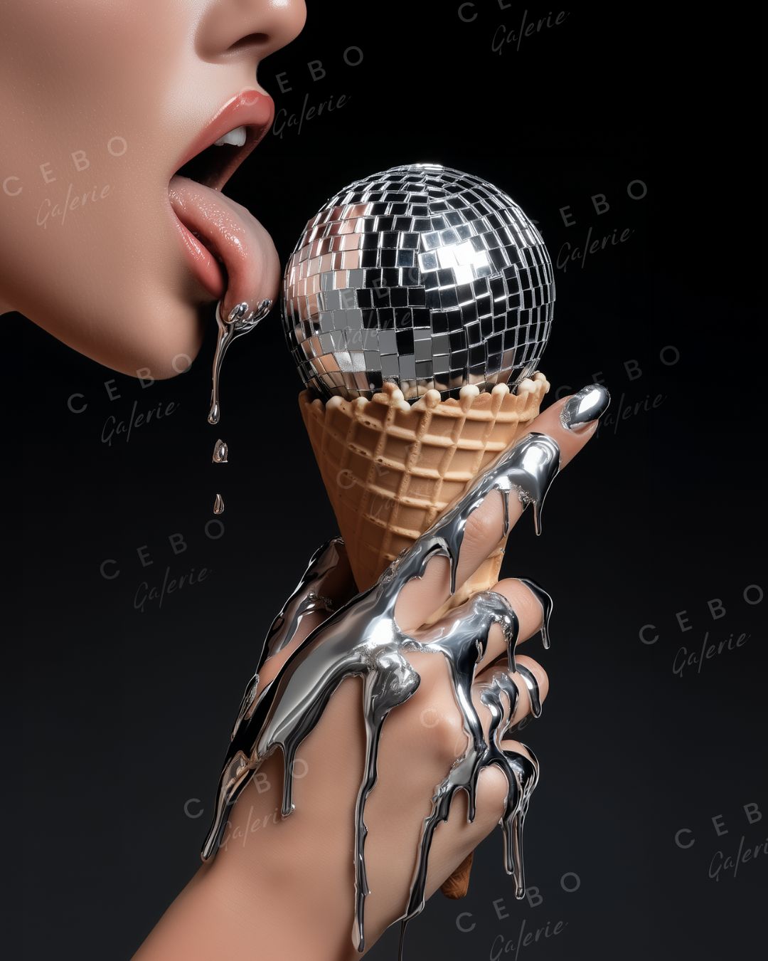 Affiche Désir Chromé