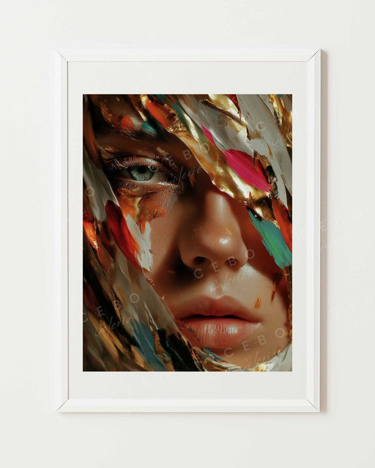 Feminine Shards Poster