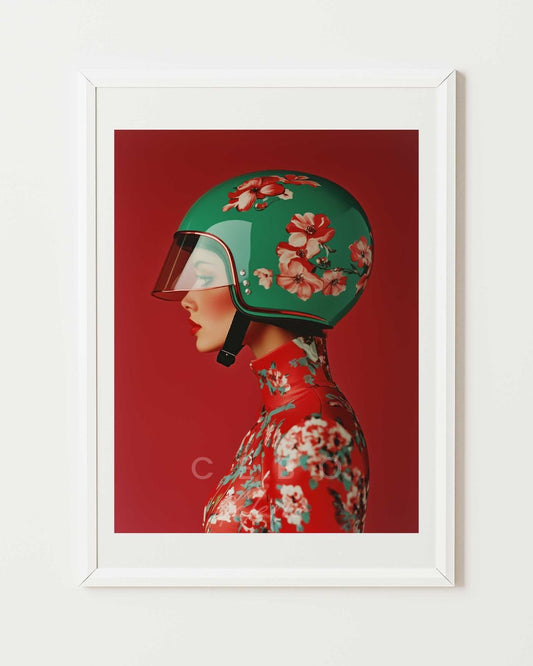 Affiche Floral Rider