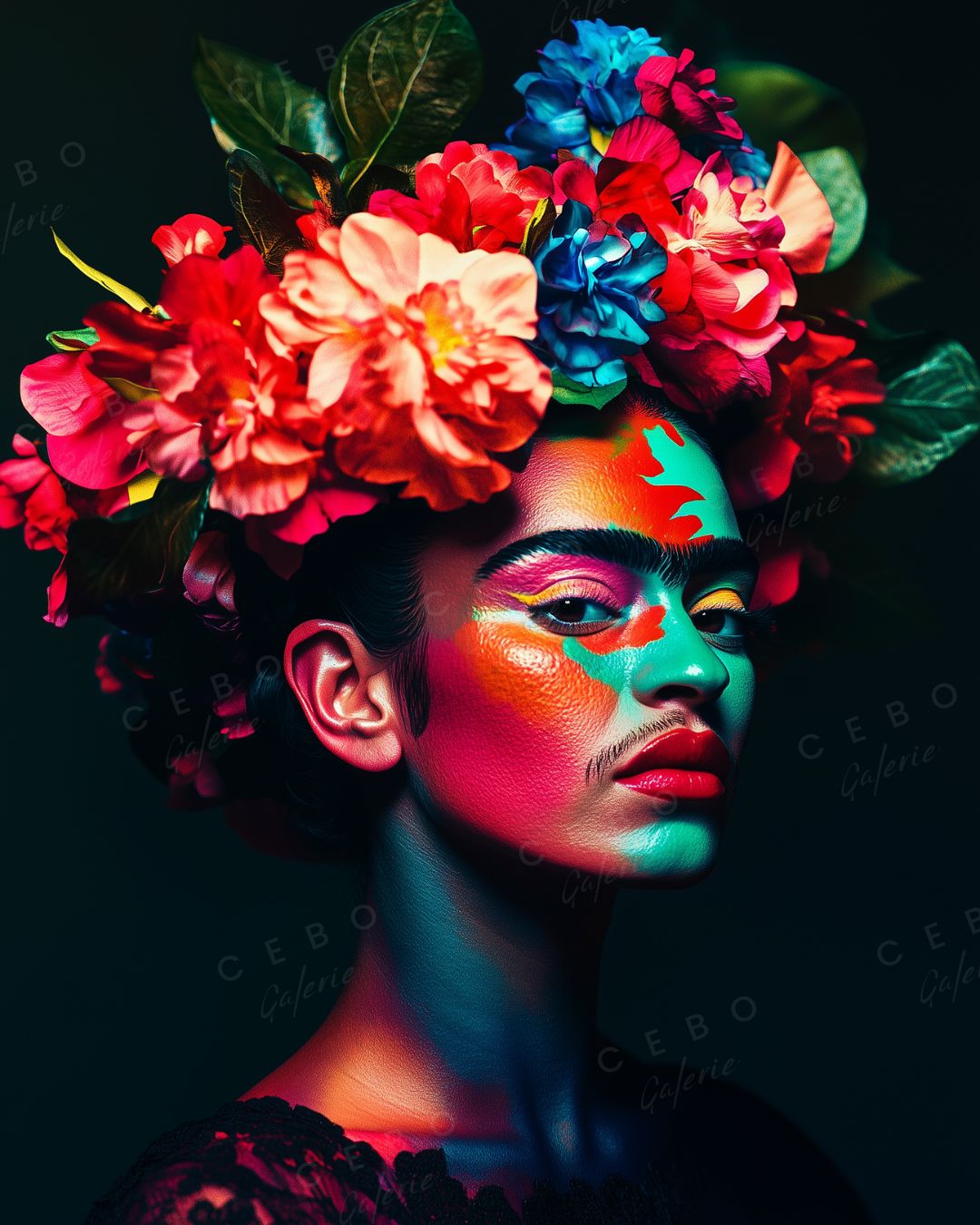 Affiche Frida Color