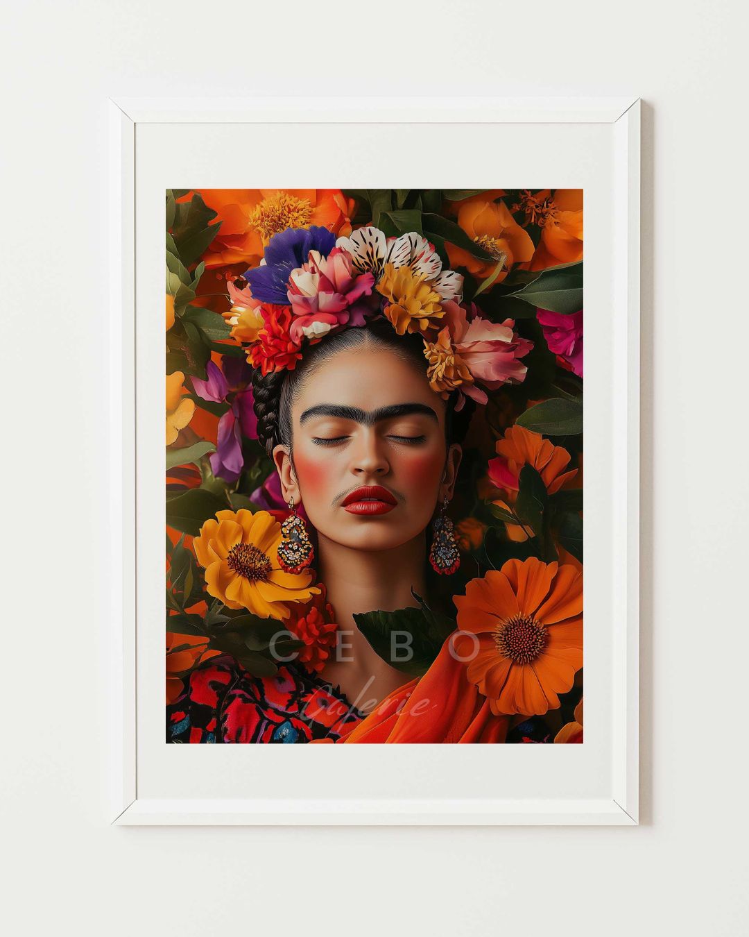 Affiche Frida Colorée