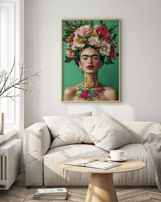 Affiche Green Frida