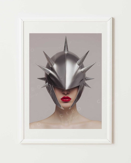 Modernes Krieger-Poster