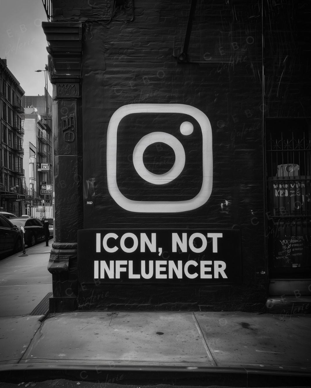 Affiche Icon, Not Influencer