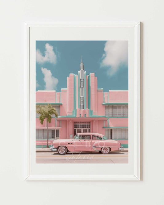 Affiche Miami Vintage