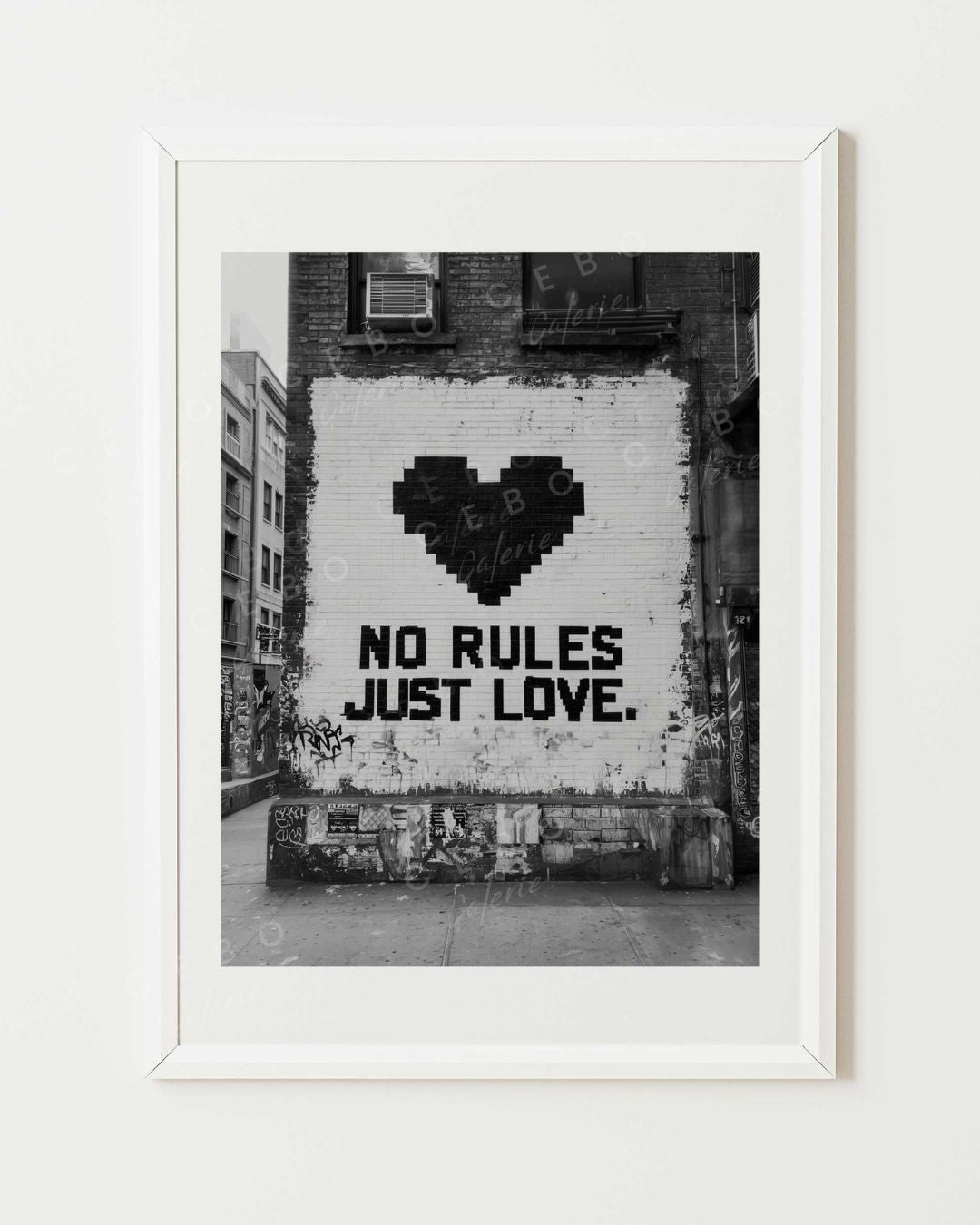 Affiche No Rules. Just Love.